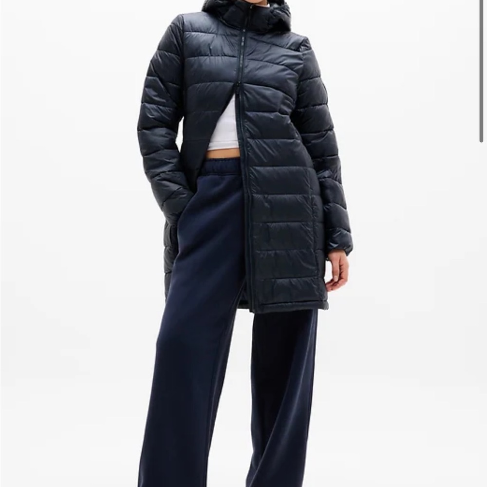Athleta Aire puffer parka Eclipse/Navy